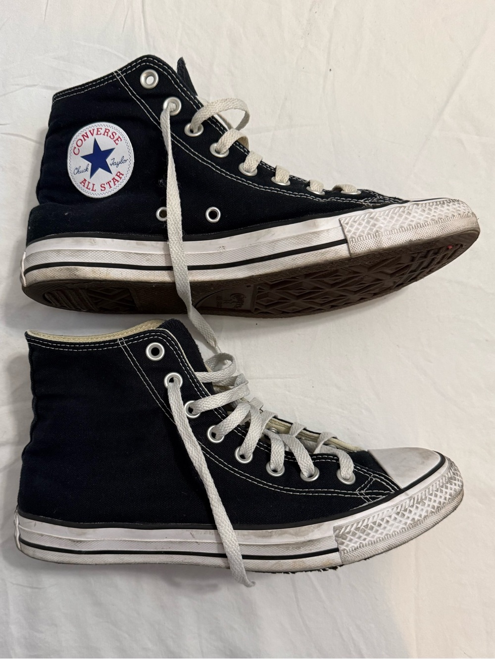 Converse Chuck Taylor All Star High Top Sneakers Black & White US Women’s 10
